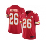 Men's Nike Kansas City Chiefs #26 KeiVarae Russell Limited Red Rush NFL Jersey