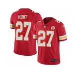 Men's Nike Kansas City Chiefs #27 Kareem Hunt Limited Black Rush NFL Jersey