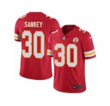 Men's Nike Kansas City Chiefs #30 Bishop Sankey Limited Red Rush NFL Jersey
