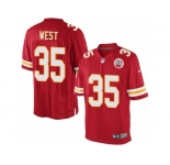 Men's Nike Kansas City Chiefs #35 Charcandrick West Limited Red Team Color NFL Jersey