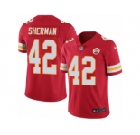 Men's Nike Kansas City Chiefs #42 Anthony Sherman Limited Red Rush NFL Jersey