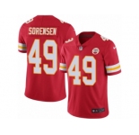 Men's Nike Kansas City Chiefs #49 Daniel Sorensen Limited Red Rush NFL Jersey