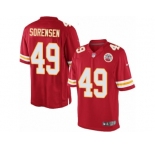 Men's Nike Kansas City Chiefs #49 Daniel Sorensen Limited Red Team Color NFL Jersey