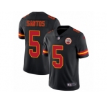 Men's Nike Kansas City Chiefs #5 Cairo Santos Limited Black Rush NFL Jersey