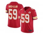 Men's Nike Kansas City Chiefs #59 Justin March-Lillard Limited Red Rush NFL Jersey