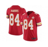 Men's Nike Kansas City Chiefs #84 Demetrius Harris Limited Red Rush NFL Jersey