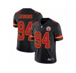 Men's Nike Kansas City Chiefs #94 Jarvis Jenkins Limited Black Rush NFL Jersey
