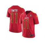 Nike Kansas City Chiefs #11 Alex Smith Red Men's Stitched NFL Limited AFC 2017 Pro Bowl Jersey