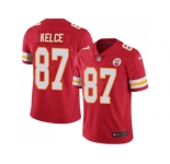 Nike Kansas City Chiefs #87 Travis Kelce Red Men's Stitched NFL Limited Rush Jersey