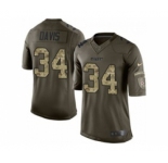 nike nfl jerseys kansas city chiefs #34 knile davis army green[nike Limited Salute To Service]