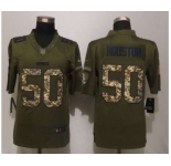 nike nfl jerseys kansas city chiefs #50 houston army green[nike Limited Salute To Service][houston]