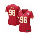 Women Nike Kansas City Chiefs #96 Bennie Logan Game Red Team Color NFL Jersey