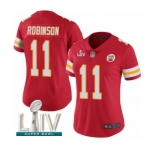 Women's Kansas City Chiefs #11 Demarcus Robinson Red Team Color Vapor Untouchable Limited Player Super Bowl LIV Bound Football Jersey