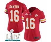 Women's Kansas City Chiefs #16 Len Dawson Red Team Color Vapor Untouchable Limited Player Super Bowl LIV Bound Football Jersey