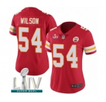 Women's Kansas City Chiefs #54 Damien Wilson Red Team Color Vapor Untouchable Limited Player Super Bowl LIV Bound Football Jersey