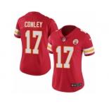 Women's Nike Kansas City Chiefs #17 Chris Conley Limited Red Rush NFL Jersey