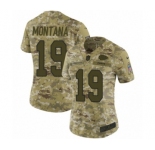 Women's Nike Kansas City Chiefs #19 Joe Montana Limited Camo 2018 Salute to Service NFL Jersey