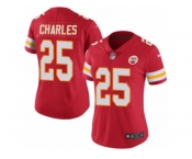 Women's Nike Kansas City Chiefs #25 Jamaal Charles Limited Red Rush NFL Jersey