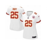 Women's Nike Kansas City Chiefs #25 Marqueston Huff Limited White NFL Jersey