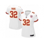 Women's Nike Kansas City Chiefs #32 Spencer Ware Limited White NFL Jersey