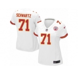 Women's Nike Kansas City Chiefs #71 Mitchell Schwartz Game White NFL Jersey