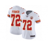 Women's Nike Kansas City Chiefs #72 Eric Fisher Vapor Untouchable Limited White NFL Jersey