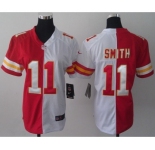 nike women nfl jerseys kansas city chiefs #11 smith white-red[nike split]