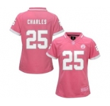 nike women nfl jerseys kansas city chiefs #25 charles pink[nike 2015]