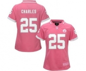 nike women nfl jerseys kansas city chiefs #25 charles pink[nike 2015]