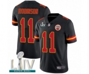 Youth Kansas City Chiefs #11 Demarcus Robinson Limited Black Rush Vapor Untouchable Super Bowl LIV Bound Football Jersey