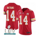 Youth Kansas City Chiefs #14 Sammy Watkins Red Team Color Vapor Untouchable Limited Player Super Bowl LIV Bound Football Jersey