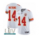Youth Kansas City Chiefs #14 Sammy Watkins White Vapor Untouchable Limited Player Super Bowl LIV Bound Football Jersey