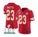 Youth Kansas City Chiefs #23 Armani Watts Red Team Color Vapor Untouchable Limited Player Super Bowl LIV Bound Football Jersey