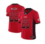 Youth Kansas City Chiefs #25 LeSean McCoy Limited Red Rush Drift Fashion Football Jersey