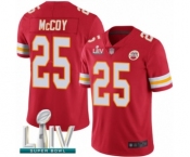 Youth Kansas City Chiefs #25 LeSean McCoy Red Team Color Vapor Untouchable Limited Player Super Bowl LIV Bound Football Jersey