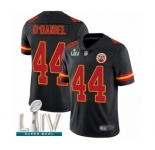 Youth Kansas City Chiefs #44 Dorian O'Daniel Limited Black Rush Vapor Untouchable Super Bowl LIV Bound Football Jersey