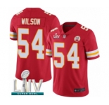 Youth Kansas City Chiefs #54 Damien Wilson Red Team Color Vapor Untouchable Limited Player Super Bowl LIV Bound Football Jersey
