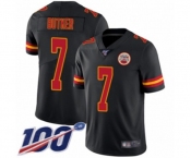 Youth Kansas City Chiefs #7 Harrison Butker Limited Black Rush Vapor Untouchable 100th Season Football Jersey