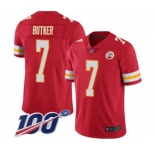Youth Kansas City Chiefs #7 Harrison Butker Red Team Color Vapor Untouchable Limited Player 100th Season Football Jersey