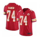 Youth Kansas City Chiefs #74 Martinas Rankin Red Team Color Vapor Untouchable Limited Player Football Jersey