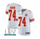 Youth Kansas City Chiefs #74 Martinas Rankin White Vapor Untouchable Limited Player Super Bowl LIV Bound Football Jersey