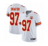 Youth Kansas City Chiefs #97 Alex Okafor White Vapor Untouchable Limited Player Football Jersey