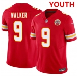 Youth Kansas city chiefs #9 kenneth walker iii red 2026 f.u.s.e. vapor untouchable limited stitched football jersey