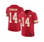 Youth Nike Kansas City Chiefs #14 Demarcus Robinson Red Team Color Vapor Untouchable Limited Player NFL Jersey
