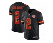 Youth Nike Kansas City Chiefs #2 Dustin Colquitt Limited Black Rush NFL Jersey