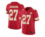 Youth Nike Kansas City Chiefs #27 Larry Johnson Limited Red Rush NFL Jersey
