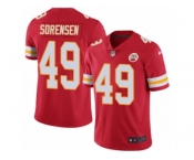 Youth Nike Kansas City Chiefs #49 Daniel Sorensen Limited Red Rush NFL Jersey