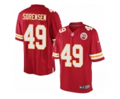Youth Nike Kansas City Chiefs #49 Daniel Sorensen Limited Red Team Color NFL Jersey