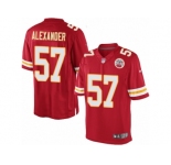 Youth Nike Kansas City Chiefs #57 D.J. Alexander Limited Red Team Color NFL Jersey