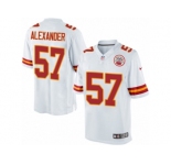 Youth Nike Kansas City Chiefs #57 D.J. Alexander Limited White NFL Jersey